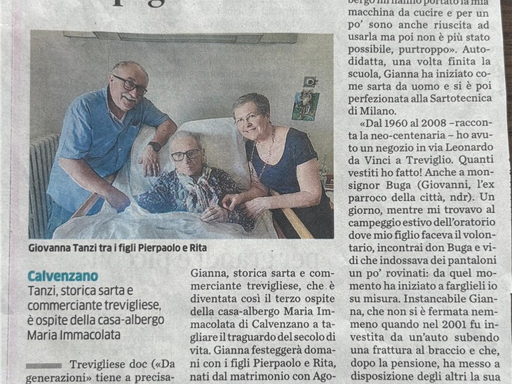 Leggi news | AUGURI A GIOVANNA TANZI...PER I SUOI 100 ANNI !!